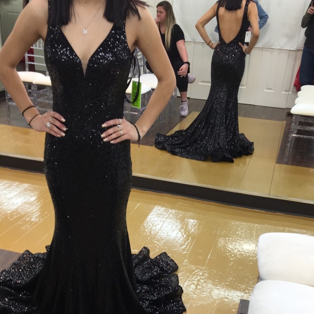 Black Sequence Dress.